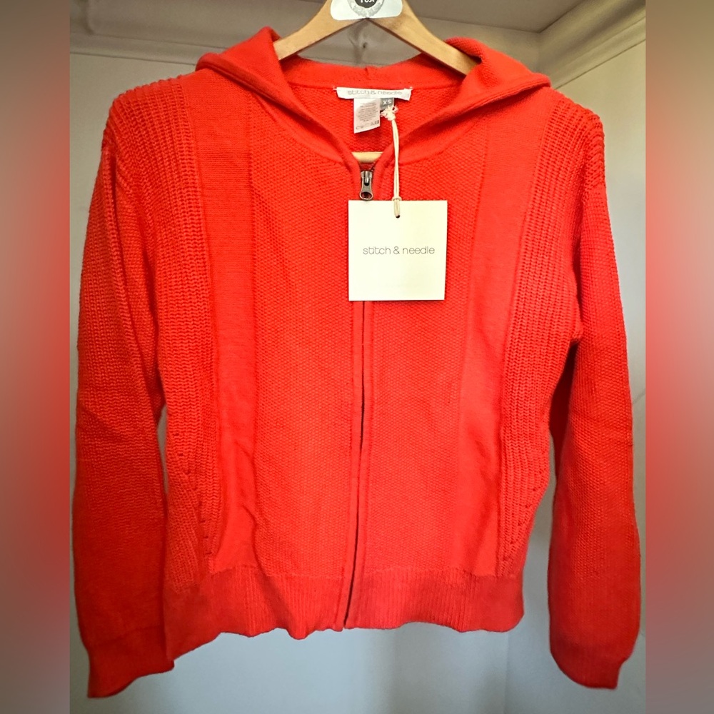 Cotton and Cashmere Zip Cardigan